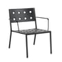 Hay - Balcony Lounge Chaise avec accoudoirs, anthracite