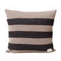 Form & Refine - Aymara Coussin, 52 x 52 cm, Ribbon, marron clair / gris foncé