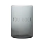 Design Letters - AJ Favourite Verre à boire, You Rock / soft black