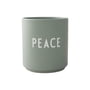 Design Letters - AJ Favourite Tasse en porcelaine, Peace / verte