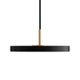 Umage - Asteria Micro Lampe LED suspendue V2, laiton / noir