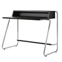 Thonet - S 1200 Secrétaire, chrome / corps en frêne teinté noir / plateau en frêne teinté noir