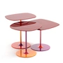 Kartell - Thierry Table d'appoint Trio, bordeaux (set de 3)