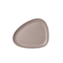 LindDNA - Curve Stoneware Lunch Assiette, 22 x 19 cm, warm grey