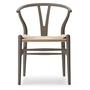 Carl Hansen - CH24 Soft Wishbone Chair Ilse Crawford, soft slate / tressage naturel