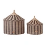 OYOY - Circus Panier de rangement, nutmeg (lot de 2)
