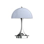 Louis Poulsen - Panthella 160 Lampe de table LED portable à batterie, chrome / gris opale