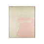 HKliving - Peinture abstraite, 100 x 120 cm, olive / nude