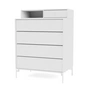 Montana - Keep Commode avec pieds, new white / snow