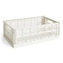HAY - Colour Crate Panier L, 53 x 34,5 cm, off white, recycled