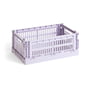 Hay - Colour Crate Panier S, 26,5 x 17 cm, lavender, recycled