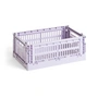HAY - Colour Crate Panier S, 26,5 x 17 cm, lavender, recycled