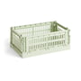 Hay - Colour Crate Panier S, 26,5 x 17 cm, mint, recycled