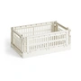 HAY - Colour Crate Panier S, 26,5 x 17 cm, off white, recycled
