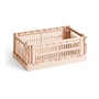 HAY - Colour Crate Panier S, 26,5 x 17 cm, powder, recycled