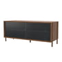 Hartô - Gabin Sideboard 122 cm, noyer naturel / gris ardoise