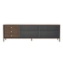 Hartô - Gabin Sideboard avec tiroirs, noyer naturel / gris ardoise