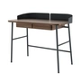 Hartô - Victor Bureau L 100 cm, noyer naturel / gris ardoise