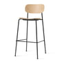 Audo - Co Bar Chair, H 104,5 cm, structure en acier noir / chêne naturel