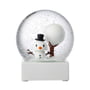 Hoptimist - Snowman Boule à neige, large, blanche