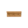Ferm Living - Place Étagère murale avec 3 crochets, L 45 cm, chêne