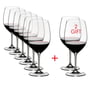 Riedel - Vinum Verres à vin, Cabernet / Merlot, transparent, 610 ml (6+2 gratuits)