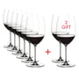 Riedel - Veritas Verres à vin, Cabernet / Merlot, transparent, 625ml (6+2 gratuit)