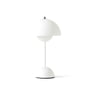 & Tradition - Flowerpot Lampe de table rechargeable VP9 avec câble de recharge magnétique, mat, blanc