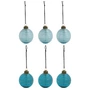 House Doctor - Lolli Boule de Noël, Ø 6 cm, bleue (set de 6)
