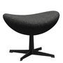 Fritz Hansen - Egg Tabouret de pied, PVD noir / Vanir Granite brun 373 (édition anniversaire 2022)