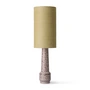 HKliving - Retro Pied de lampe de table, H 45 cm, marron + abat-jour jute, Ø 22 cm, jade green