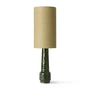 HKliving - Retro Pied de lampe de table, H 45 cm, lava green + Abat-jour Jute, Ø 22 cm, jade green