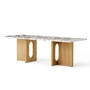 Audo - Androgyne Table basse 120 x 45 cm, chêne nature / Calacatta Viola