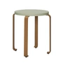Hübsch Interior - Smile Tabouret, Ø 46 cm, vert clair / orange