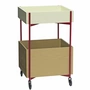 Hübsch Interior - Fresh Trolley, H 70 cm, kaki / bourgogne