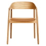 Andersen Furniture - AC2 Chaise, chêne laqué mat / cuir cognac