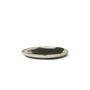 Ferm Living - Omhu Assiette, small, Ø 21 cm, blanc cassé / charcoal