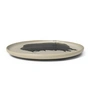 Ferm Living - Omhu Plateau de service, Ø 36 cm, blanc cassé / charcoal