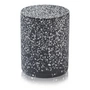 Humdakin - Terrazzo Rangement avec couvercle, Bologna, Ø 13 x 17 cm, noir