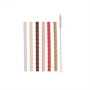 OYOY - Mellow Paille en silicone Ø 1 cm, cherry red / vanilla (set de 6)