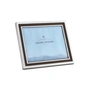 Georg Jensen - Manhattan Cadre photo 30 x 25 cm, acier inoxydable / cuir brun