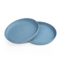 Sebra - MUMS Assiette pour enfant, Ø 19 cm, powder blue (set de 2)