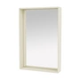 Montana - Shelfie Miroir avec cadre d'étagère, vanille