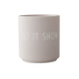 Design Letters - AJ Favourite Tasse en porcelaine, Let it snow / grise