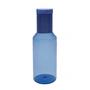 Design Letters - Tube Carafe en verre, 1 l, blue / milky blue