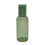 Design Letters - Tube Carafe en verre, 1 l, green / milky green