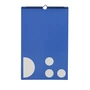 Design Letters - Agenda mural, mensuel, bleu cobalt
