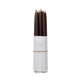Broste Copenhagen - Tapers Bougie pointue trempée, Ø 1,2 cm, dark brown (set de 10)