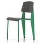 Vitra - Prouvé Standard SP Chair , Blé Vert / Basalte, Patins en feutre (sol dur)
