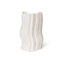 ferm Living - Moire Vase, H 30 cm, blanc cassé